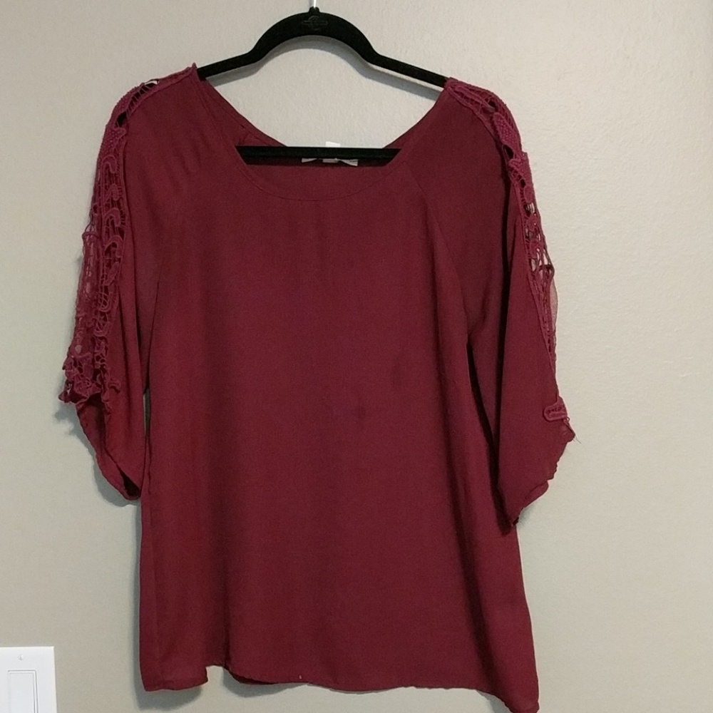Red 1/4 sleeve